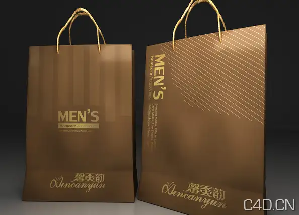 手提袋3D模型　Bag