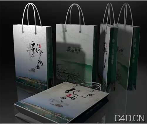 C4D时尚手提袋模型　Bag - C4D之家 - Snip20121110_5.png