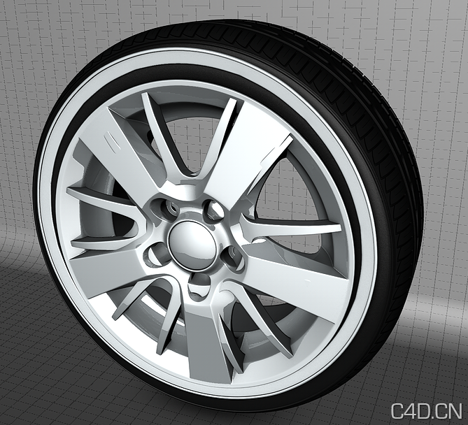 C4D汽车轮胎 Tire - C4D之家 - Snip20121116_3.png