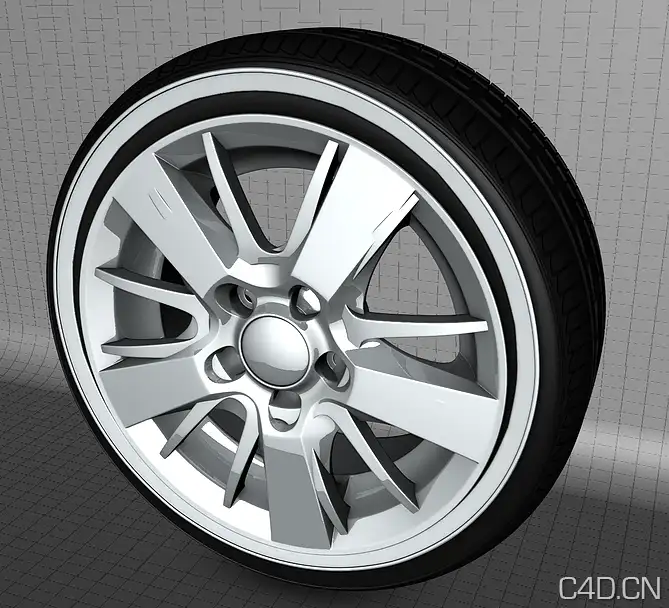 C4D汽车轮胎 Tire - C4D之家 - Snip20121116_3.png