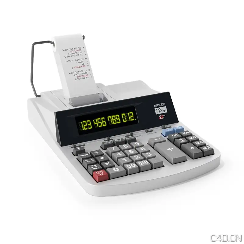 计算器，条码机 - C4D之家 - 10.jpg