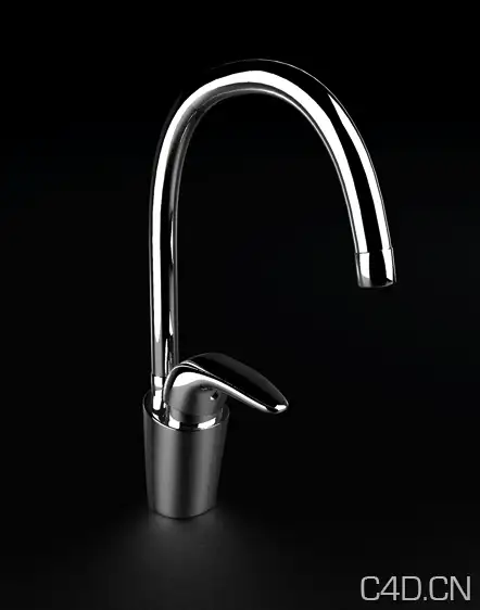 C4D不锈钢水笼头模型:Faucet - C4D之家 - Snip20121126_31.png