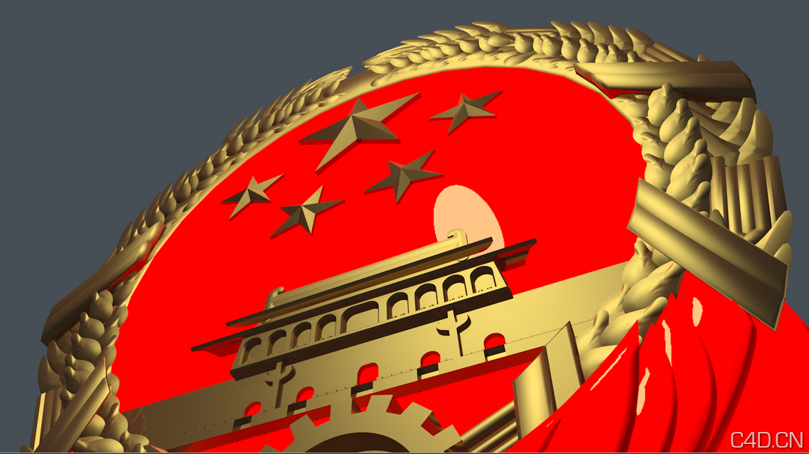 C4D国徽模型 - C4D之家 - Snip20121128_9.png