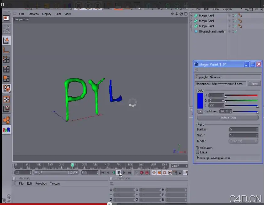 C4D魔术漆插件：Magic Paint - C4D之家 - Snip20121225_7.png