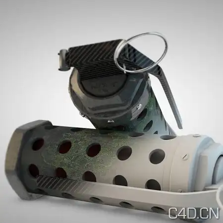 C4D国外现代手榴弹模型 grenade model. - C4D之家 - grenade02.jpeg