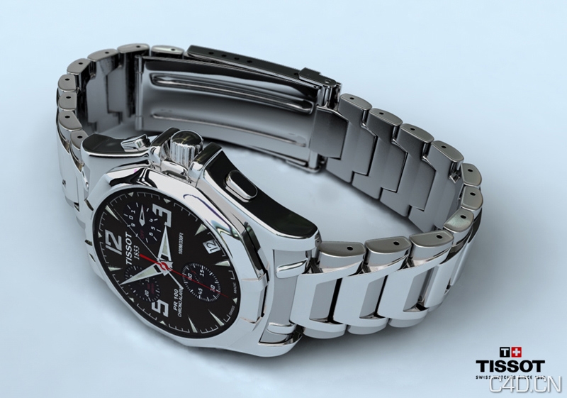 C4D手表渲染作品：Tissot - C4D之家 - Tissot.jpeg