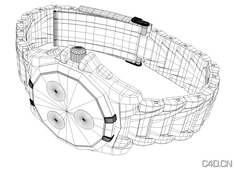 C4D手表渲染作品：Tissot - C4D之家 - Tissot_Wire.jpg