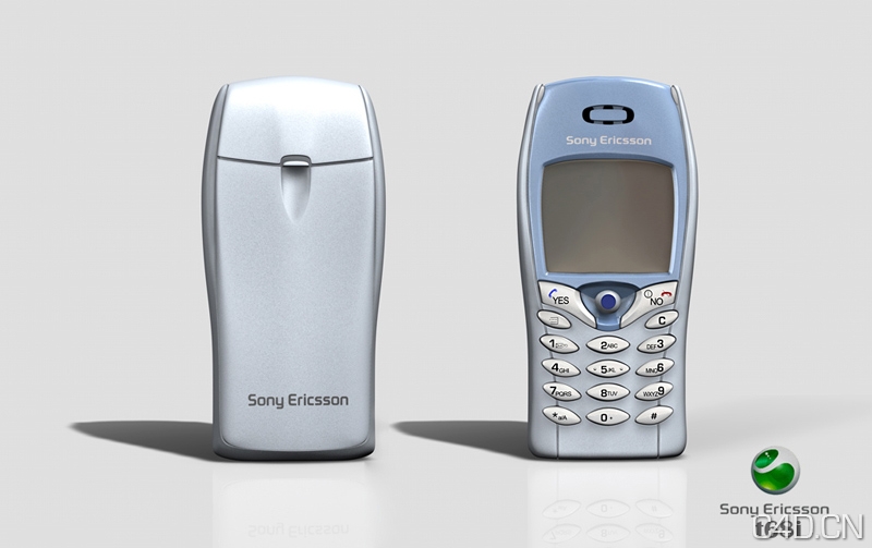 C4D手机渲染作品：索尼爱立信T68i - C4D之家 - SonyEricsson_Front.jpeg
