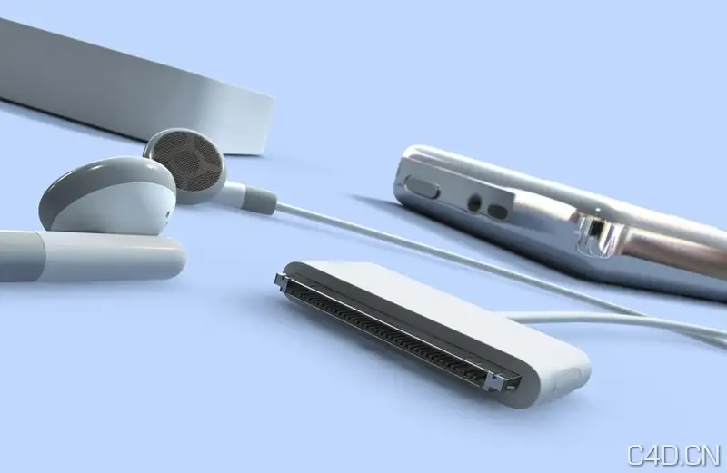 C4D苹果产品渲染欣赏：IPod Set