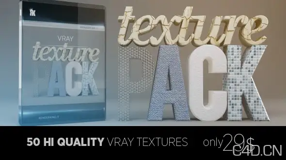 VR材质包：VRAY Texture Pack for C4D