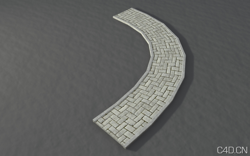 弯曲小路/人行道/公园小路3D模型 walkway curve - C4D之家 - ind1_walkway_curve.jpg