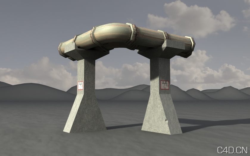 架设天然气管道3D模型 pipe gas curve - C4D之家 - pipe_gas_curve.jpg