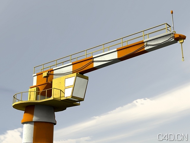 工业设施:塔吊3D模型 - C4D之家 - crane.jpg