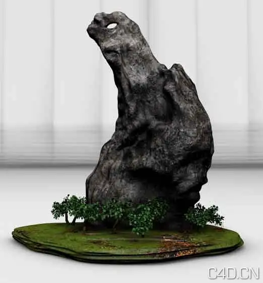 假山模型 Rockery model - C4D之家 - Snip20130317_2.jpg
