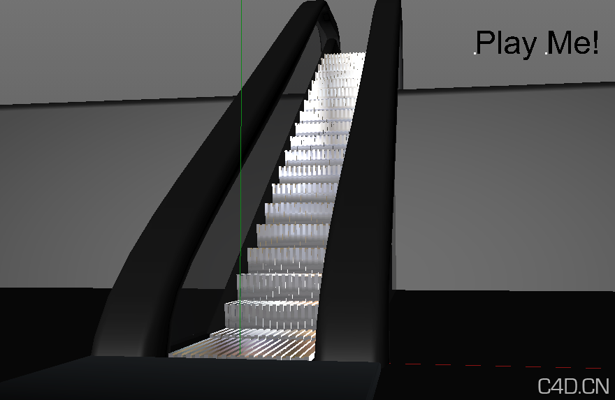 C4D预设：运行中的电梯 Escalator (C4D Studio and Broadcast only)