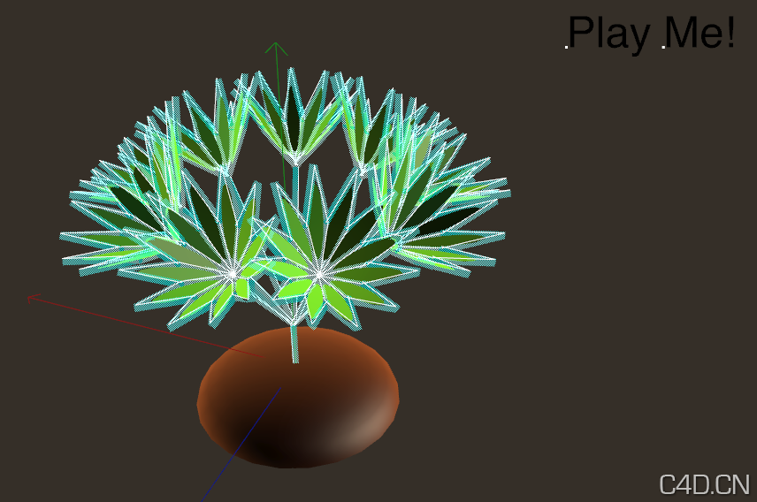 C4D生长的植物预设：Turtle Tree
