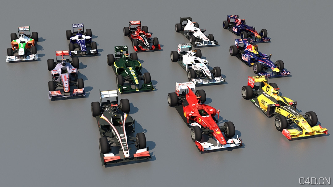 12个赛车FORMULA - C4D之家 - cars FORMULA 1.jpg
