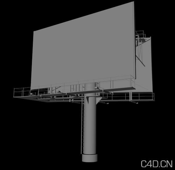 户外大型广告牌3D模型 双面广告牌模型 - C4D之家 - Snip20130517_5.png