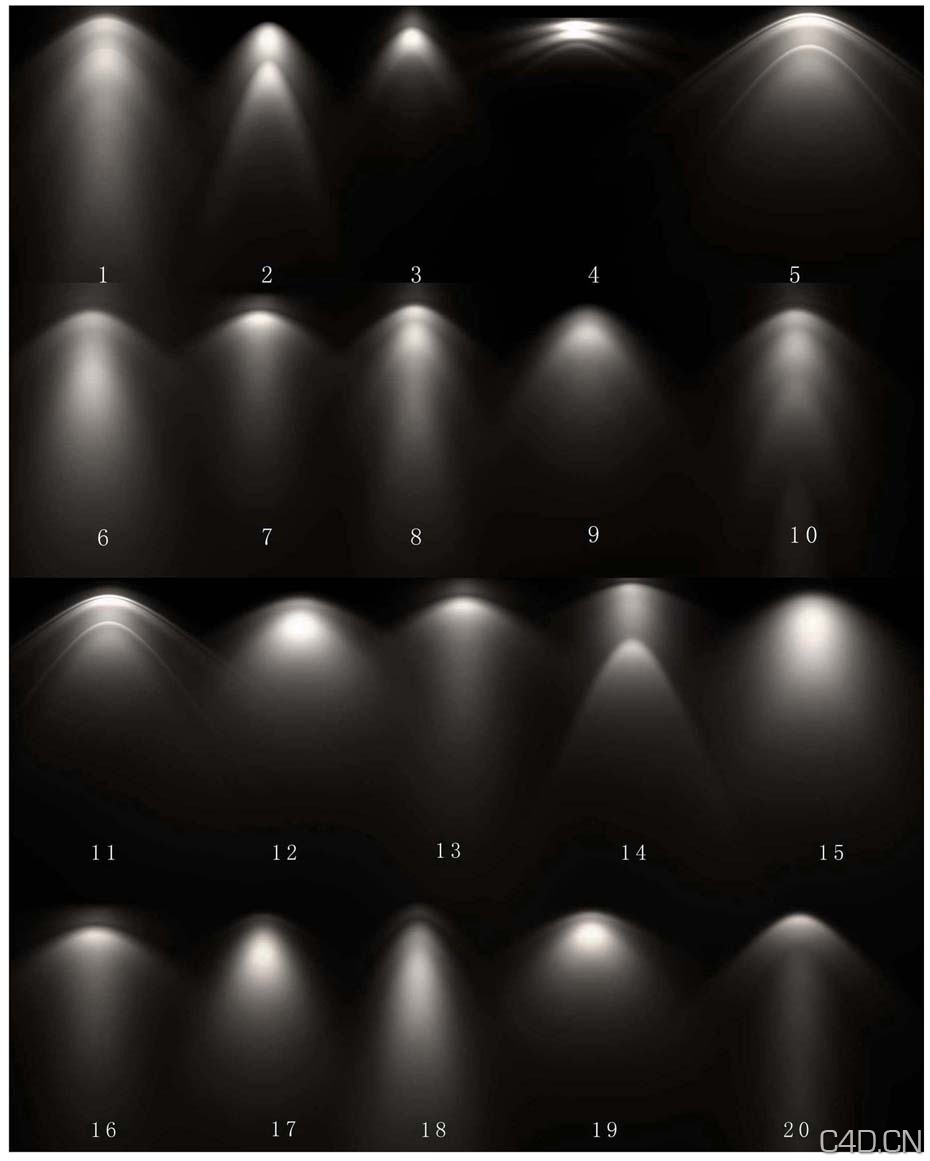free分享33个常用IES灯光（IES光域网）