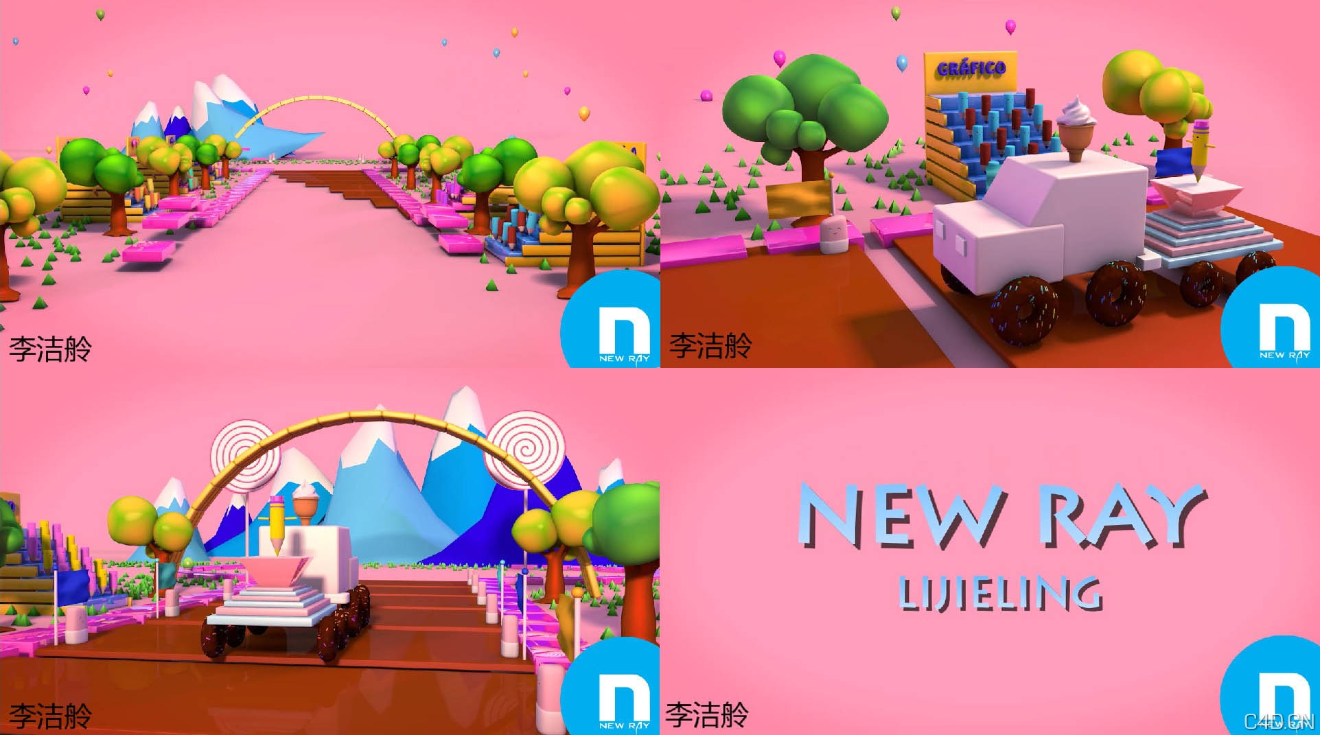 【新线中视】本部学员一周动画小练 系列五 - C4D之家 - 李洁舲 .jpg