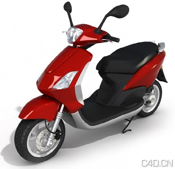 电动摩托车3D模型 Electric motorcycle - C4D之家 - Snip20130602_2.png