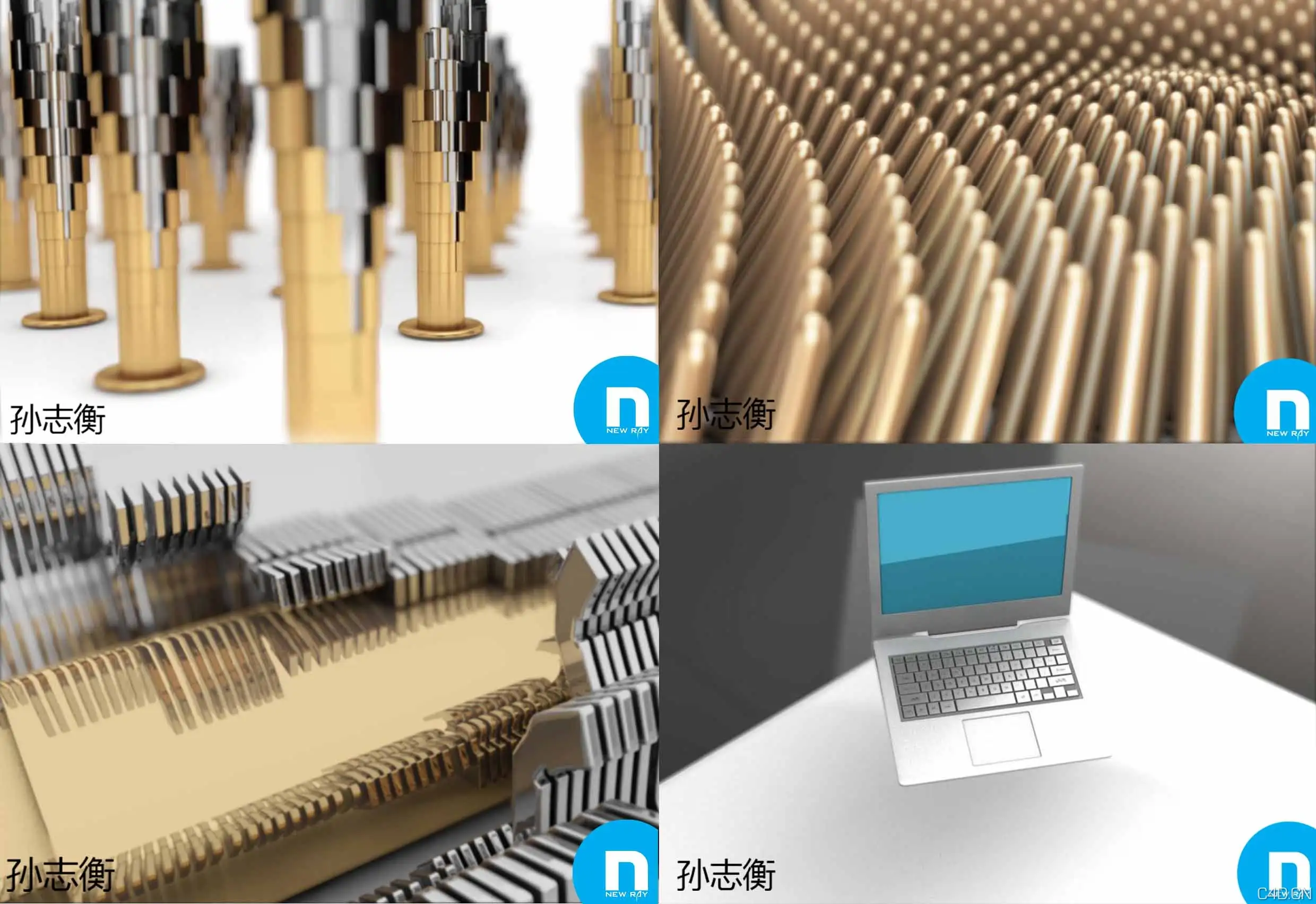 【新线中视】本部学员C4D动画作业一周小练习 系类七