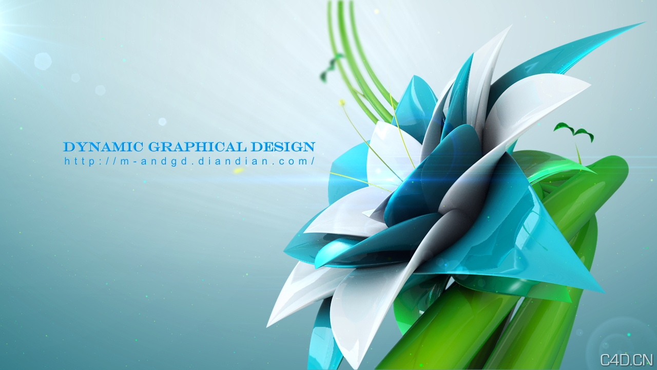C4D绚丽的花开效果 C4D brilliant bloom effect