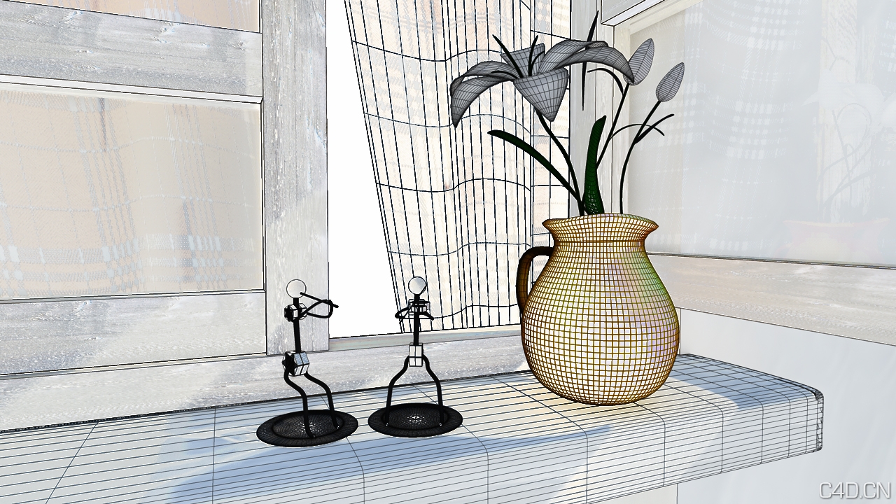 临摹场景 - C4D之家 - 线稿