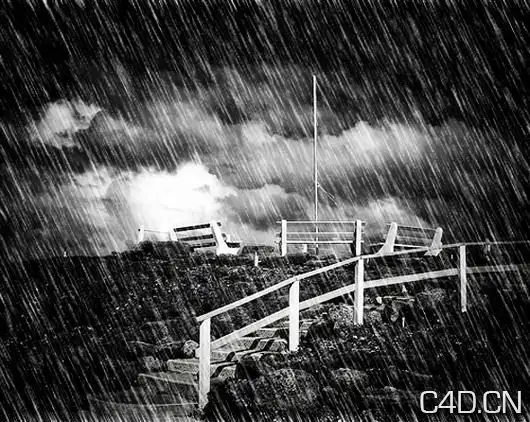 PS滤镜为照片添加下雨效果