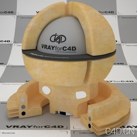 Vray for c4d材质：Yellow Insulation - C4D之家 - yellow-insulation-920.jpg