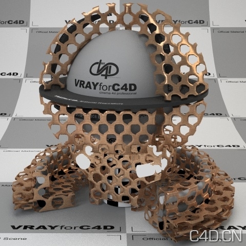 vray for c4d材质：Tecu copper mesh 001 - C4D之家 - tecu-copper-mesh-001-556.jpg
