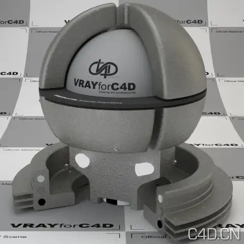 vray for c4d材质：Cast Iron