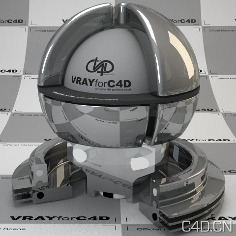 vray for c4d材质：Glass with mirrored coating silver 001 - C4D之家 - glass-mirrored-coating-silver-001-447.jpg