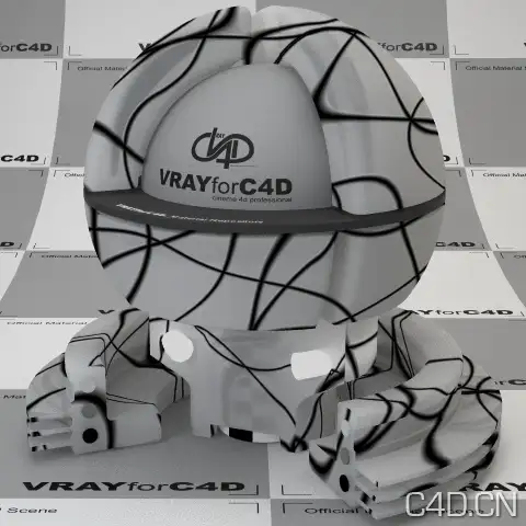 vray for c4d材质：Plastic white SSS blk graphic lines - C4D之家 - plastic-white-sss-blk-graphic-lines-434.jpg