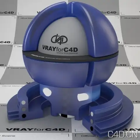 vray for c4d材质：Rubber Plastic Blue SSS physical - C4D之家 - rubber-plastic-blue-sss-physical-433.jpg