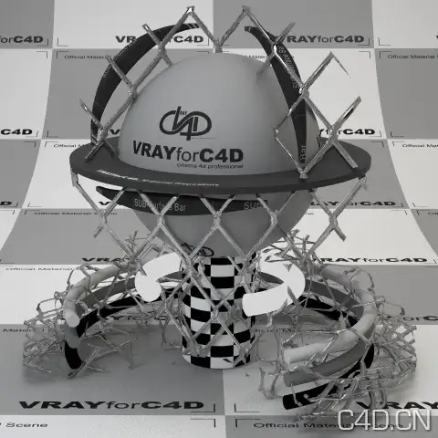 vray for c4d材质：Metal Fence 001 - C4D之家 - metal-fence-001-415.jpg