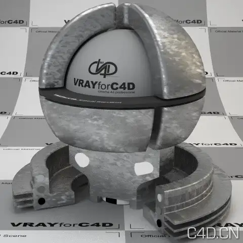 vray for c4d材质：Metall Galvanized 001 - C4D之家 - metall-galvanized-001-409.jpg