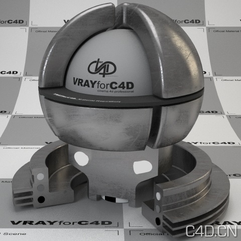 vray for c4d材质：Metal scatched 002 - C4D之家 - metal-scatched-002-400.jpg