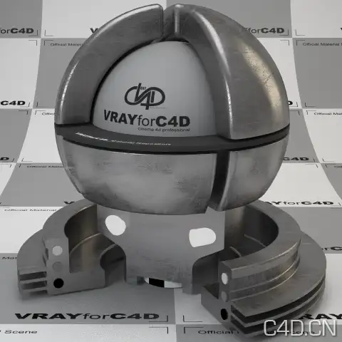 vray for c4d材质：Metal scatched 002 - C4D之家 - metal-scatched-002-400.jpg