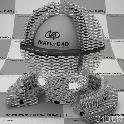 vray for c4d材质：Streckmetal Stefan 001