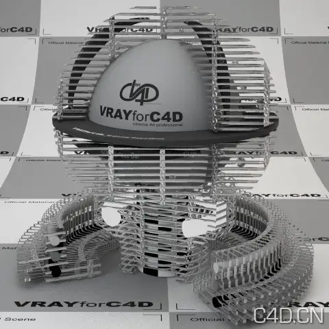 vray for c4d材质：Metallgewebe stefan 001