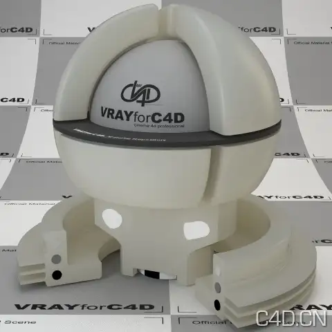 vray for c4d材质：White Satin SSS Plastic