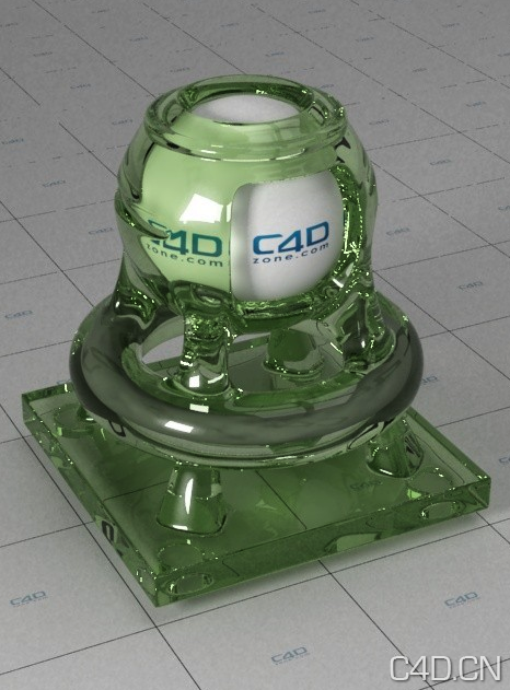 C4D VRAY材质：Vetro Verde