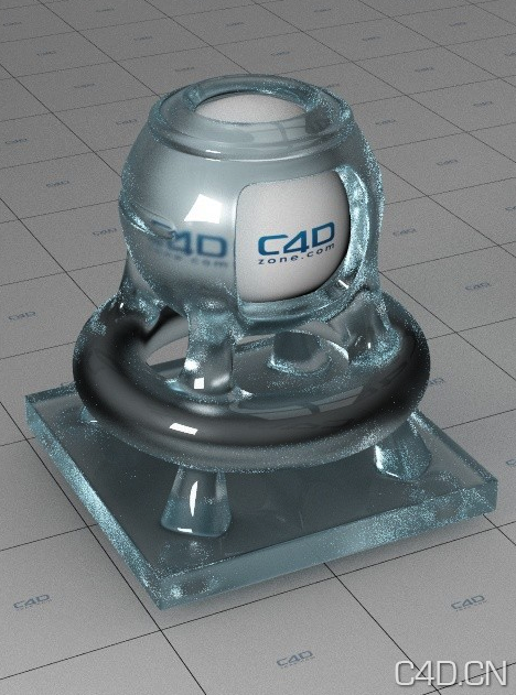 C4D VRAY材质：vetro satinato