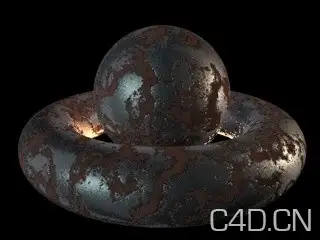 C4D材质：02 Ruggine
