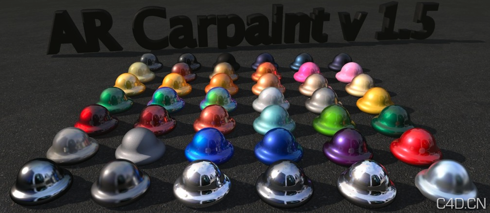 c4d汽车车身漆材质：Car paint library - C4D之家 - Snip20130727_1.png