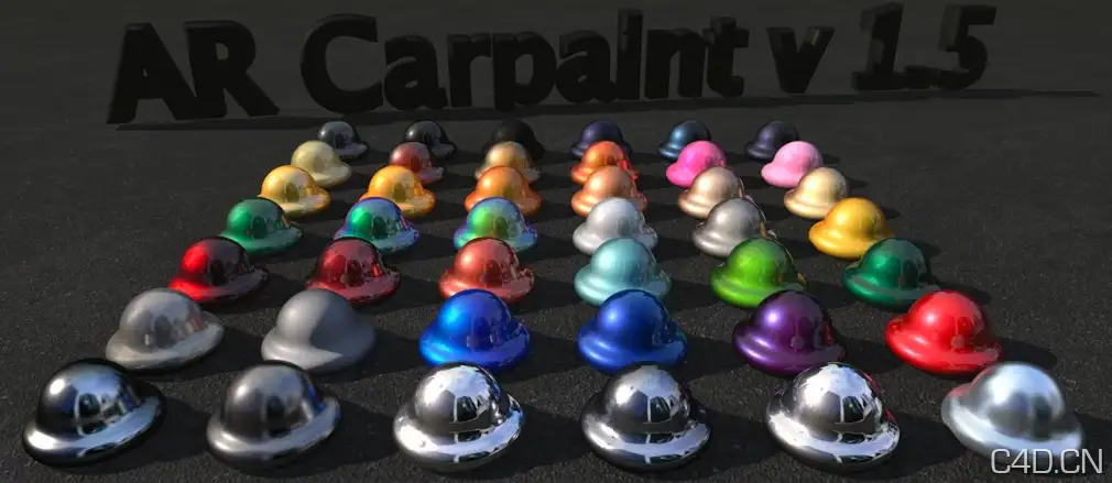 c4d汽车车身漆材质：Car paint library - C4D之家 - Snip20130727_1.png
