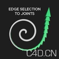 C4D脚本：Edge to Joints v.1.1 - C4D之家 - EdgeSelectionToJoints_Text_200x200.jpeg