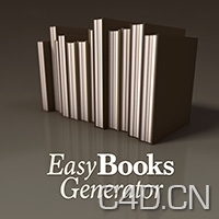 C4D脚本：Easy Books Generator v.1.0 - C4D之家 - EasyBooks200.jpeg