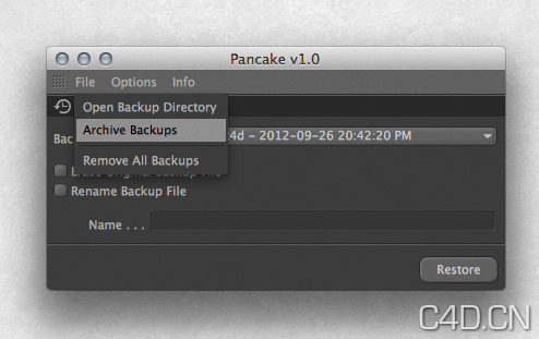 C4D脚本：Pancake v.1.0 - C4D之家 - Snip20130728_5.png